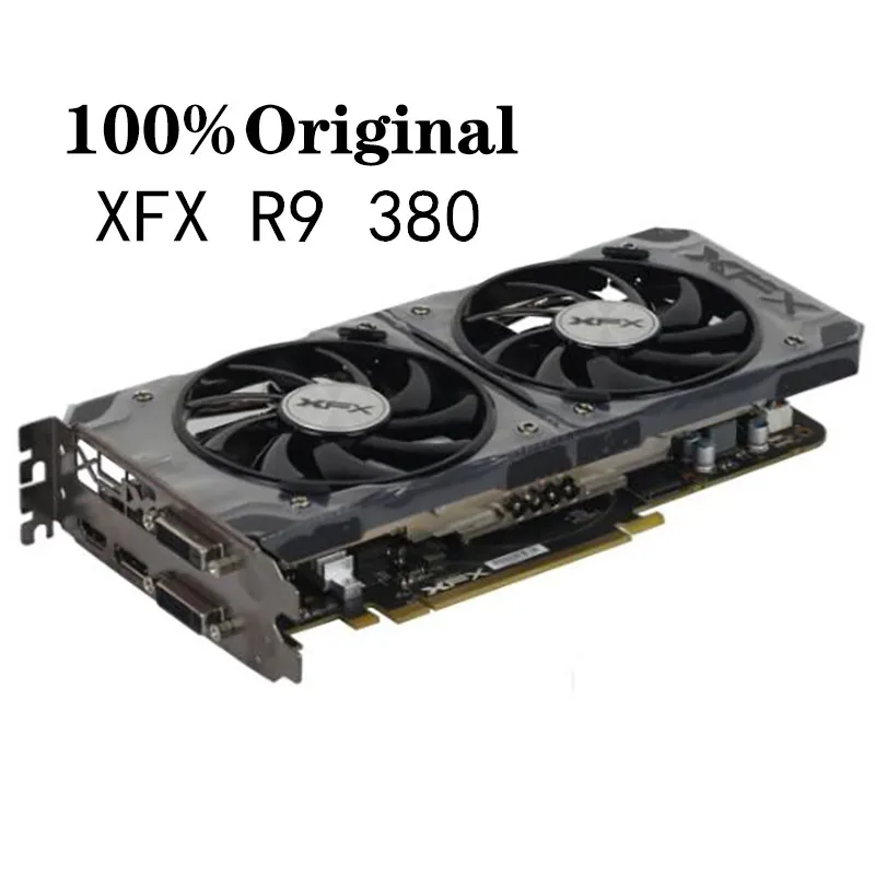 Videocard Used XFX R9380 4GB Graphics Card For AMD Radeon R9 380X 380 4GB  Video Screen Cards GPU Board Desktop Computer Gaming - AliExpress
