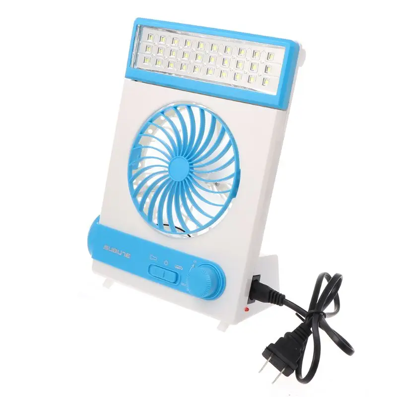 

Solar Power Mini Fan Multifunction AC Direct Charge Fans With LED Table Lamp & LED Flashlight