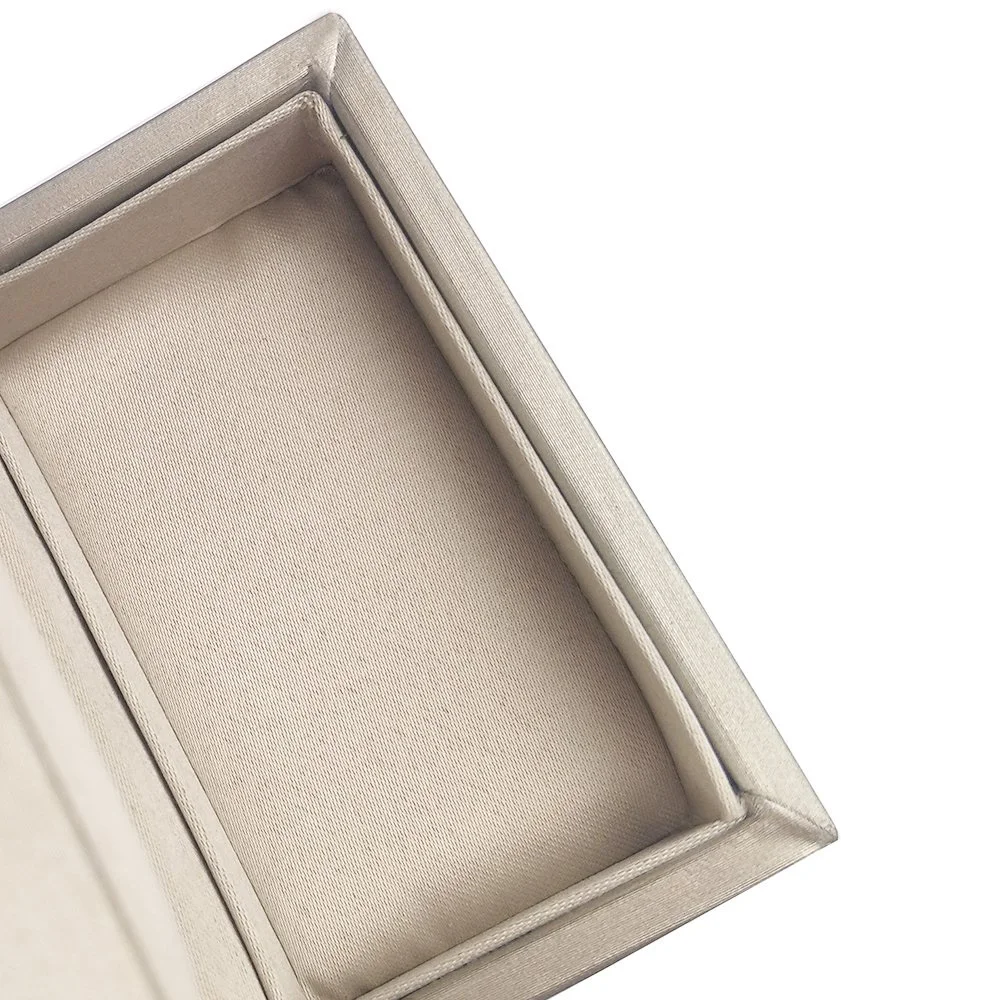 Коробка для двух колец искусственная кожа выставочная витрина для украшений для свадьбы помолвка кольца Органайзер светло-золотой