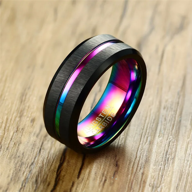 Meaeguet-Black-Brushed-Tungsten-Carbide-Wedding-Ring-For-Men-Women-Wedding-Bands-Rainbow-Carbon-Fiber-Groove (2)