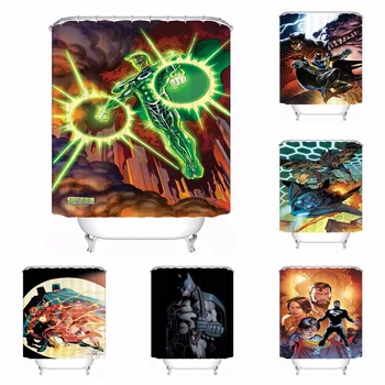 

Custom Deadpool Waterproof Bathroom Acceptable Shower Curtain Polyester Fabric Bathroom Curtain #180318-23