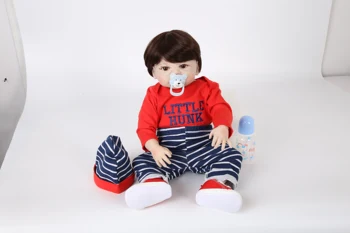 

New 55cm full silicone bebe reborn doll cute realistic baby doll children best companion to children the best toy gift