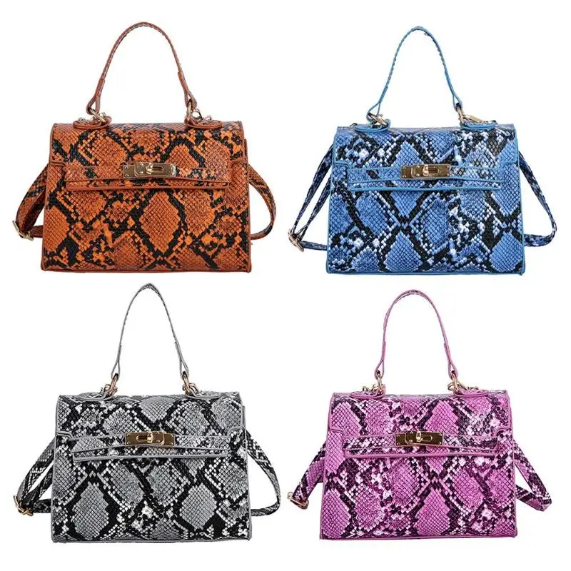 

Elegant Animal Print Handbag Women Shoulder Messenger Flap Leather Bags