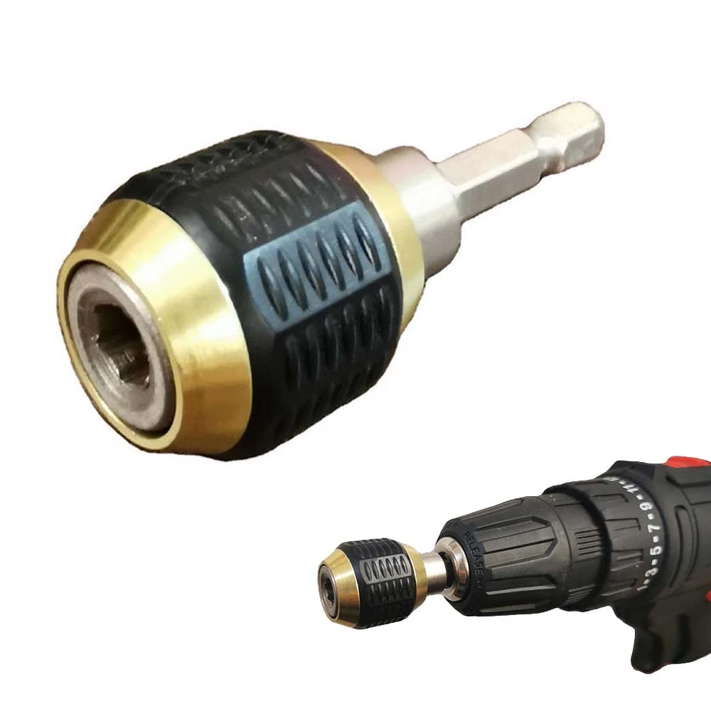 1/4 Inch Keyless Drill Chuck Adapter Self tighten Electric Drill Bits