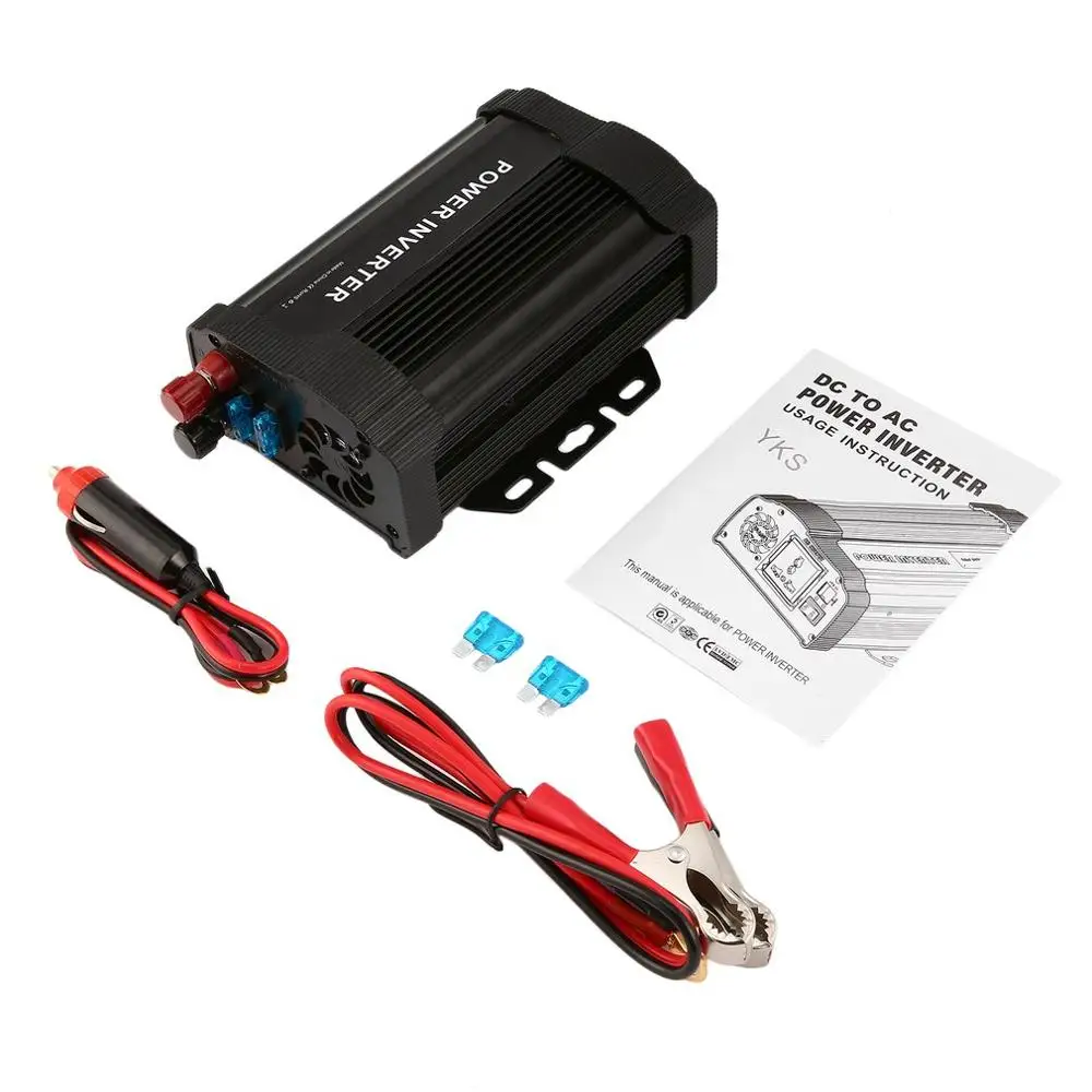 

P-series 2000W High Power Car Power Inverter DC12V to AC110V Solar Inverter Modified Charger Power Converter Adapter