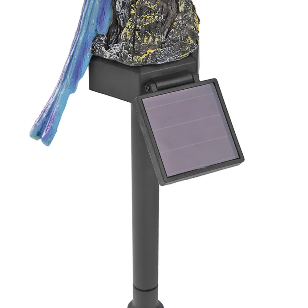 Светодиодный светильник на солнечной батарее с изображением совы попугая, садовый светильник, энергосберегающий портативный, без размеров, водонепроницаемый, садовый, дорожный, ландшафтный светильник