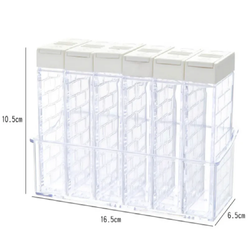 Прозрачная банка для специй набор соль и перец бутылка приправ цветная крышка