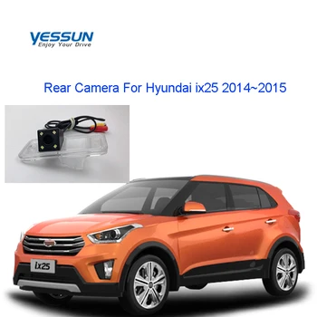 

Yessun License Plate Rear View Camera 4 LED Night Vision 170 Degree HD For Hyundai ix25 2014~2017