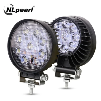 

NLpearl 4" 27W Waterproof LED Work Light Bar Offroad 12V 24V Spotligh LED Light Bar for Truck 4x4 4WD Tractor Boat Car Fog Lamp