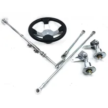 168CC картинг UTV Багги 5 см фланец ATV Передняя рулевая передача рейка универсальный шарнир рулевые тяги с рулевым колесом