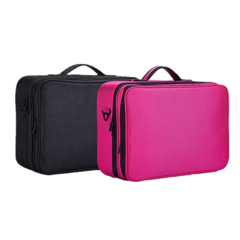 Men Women Large Cosmetic Case Beautician Makeup Box Professional Beauty Tattoos Nail Art Tool polish Storage Organizer New | Багаж и сумки