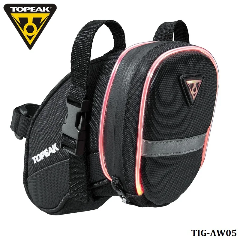 Topeak TIG-AW02/05 MTB Rear Bag with Safety Light Bicycle Seatpost