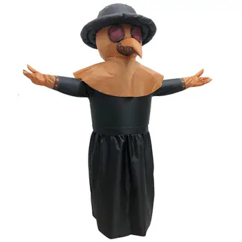 

GloryStar Adults Plague Doctor Inflatable Costume Halloween Cosplay Party Suit for Women Men Fancy Dress Carnival Outfits