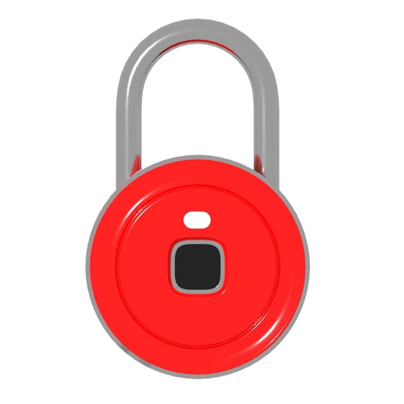 

V6 Fingerprint Lock,Anti-Theft Portable Keyless Padlock,Waterproof Abs Intelligent Biological Lock,Suitable for Cabinet/Gym/Suit