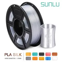 Sunlu 1kg pla filamento de seda impressora 3d filamento textura emaranhado livre 100% nenhuma bolha com embalagem a vácuo várias cores disponíveis