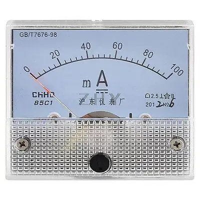 

Current Measuring DC 0-100MA Scale Milli Ampere Ammeter Panel Meter