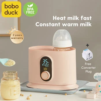 

Boboduck 2 in 1 Double Milk Bottles Warmer Heating Sterilizer 24H Constant Temperature Heat F621