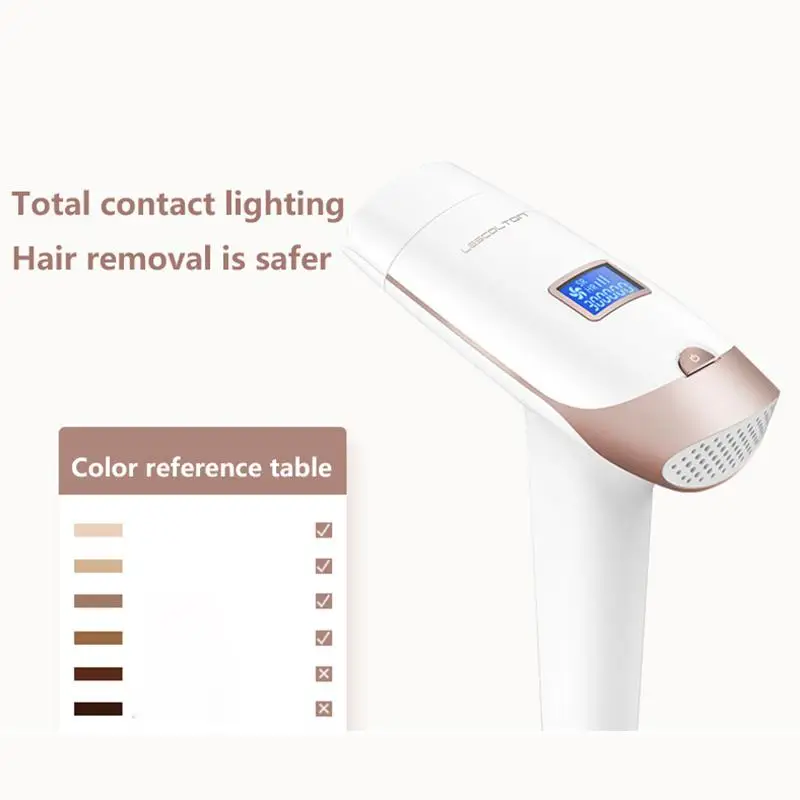 

Laser Hair Epilator Laser Hair Removal Machine Hair Removal Device Painless Fashion Professional White for Arm Bikini Shaving