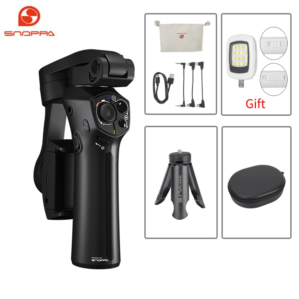 

Snoppa ATOM Reinvented 3-Axis Gimbal Folding Stabilizer with Zoom & Focus Control for Android Phone/Iphone Smartphones