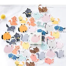 45 шт./лот милые животные толстый кот Мини бумажные наклейки украшения DIY Для ablum дневник в стиле Скрапбукинг этикетка наклейка