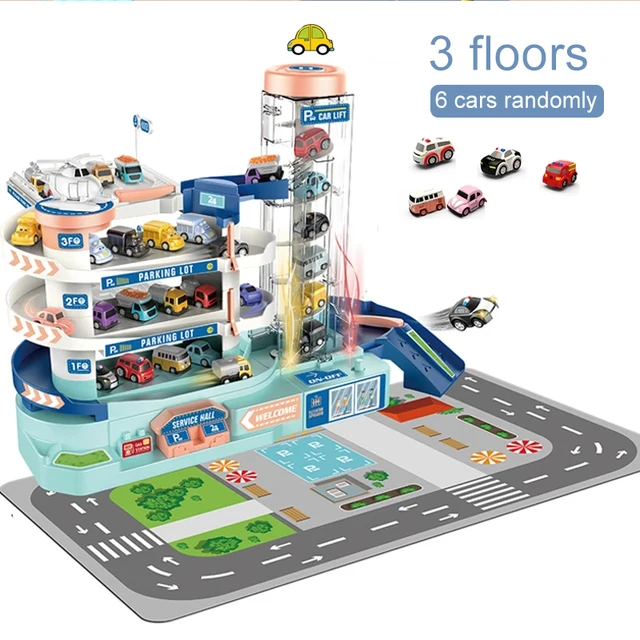 Electric Track Parking Building Car Toy Link Racing Rail Car Train Track Toy for Children Gifts Mechanical Adventure Table Game 4