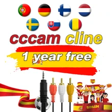 DVB-S2 рецептор Cccam Cline 1 год Испания Cccam Cline использовать для GT медиа V9 V8 Nova спутниковый ТВ приемник Европа каналы