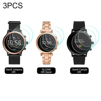 

3PCS Tempered Film For Fossil Gen5 Julianna HR/SLOAN HR Gen4/Gen5 Carlyle HR Tempered Glass Screen Protector