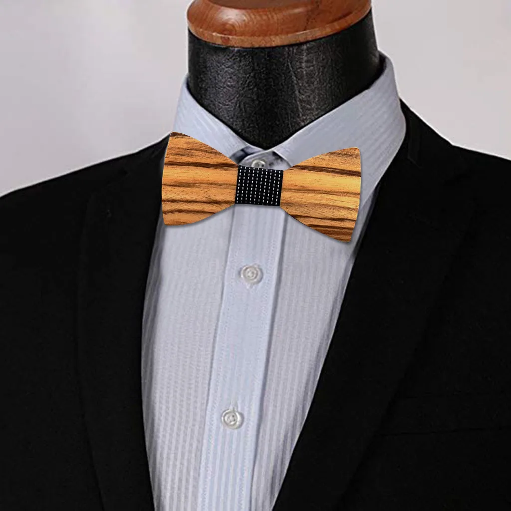 JAYCOSIN галстук-бабочка, модный мужской деревянный галстук-бабочка, Набор платков и галстуков, Мужской деревянный полый резной галстук-бабочка высокого качества