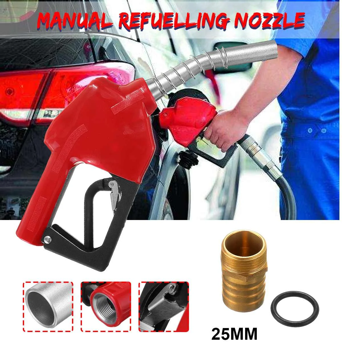 25 мм сопло для заправки сопла пистолет с автоматическим отключением топлива