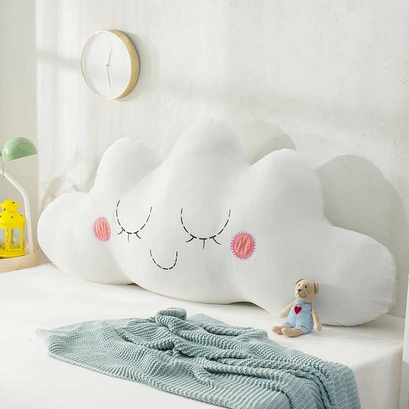 

Maiden heart cotton embroidered cloud large backrest tatami sofa pillow children's room can be dismantled and washed