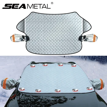 

Car Exterior Protection Snow Blocked Car Snow Cover Ice Protector Visor Sun Shade Front Windshield Cover Block Shields for Cars
