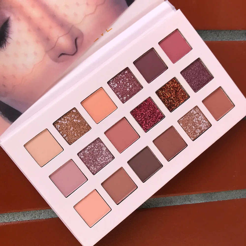 

18 Colors Eyeshadow Matte Shimmer Palette Long Lasting Waterproof Mineral Powder Eye Shadow Makeup Cosmetic Kit