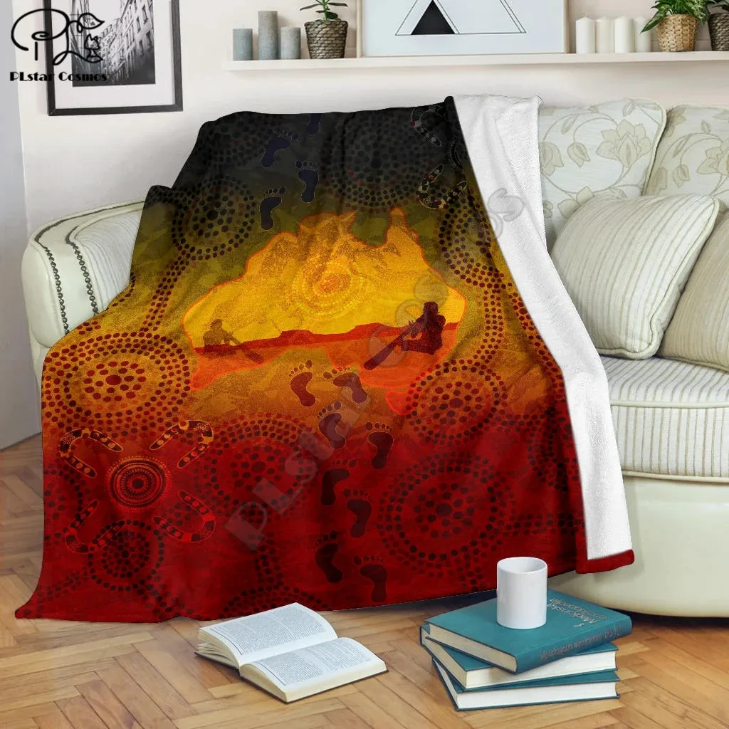 

Indigenous Circle Patterns animal Fleece Blanket 3D full printed Wearable Blanket Adults/kids Fleece Blanket drop shippng style