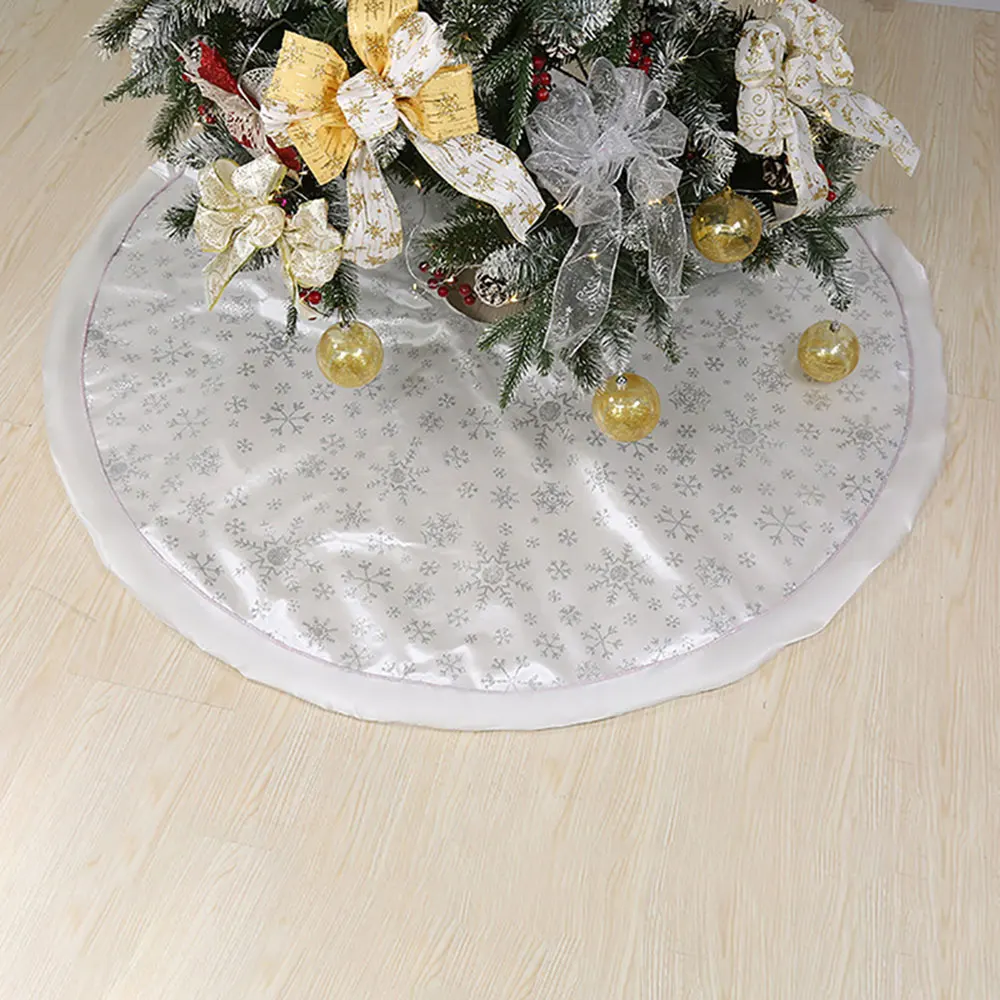 

Christmas Tree Skirt Multicolor Three-layer Plus Cotton Christmas Tree Skirt Christmas Apron Tree Bottom Christmas Decoration