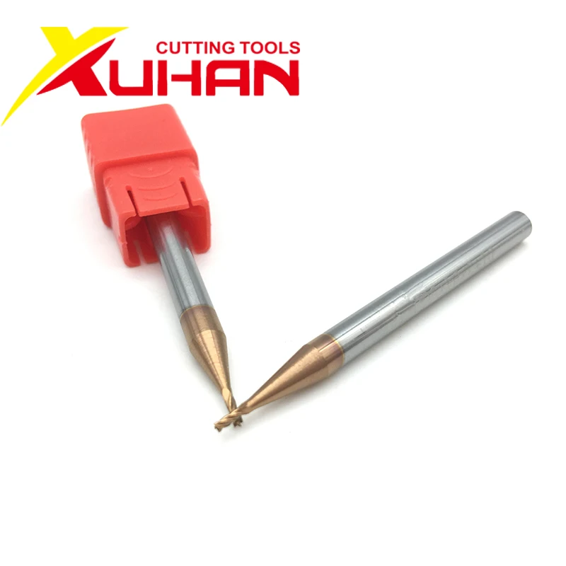 4 Flute 2.5mm Carbide End Mill Slot Drill Milling Cutter TiAIN