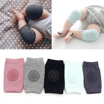 

1Pair Soft Anti-slip Safety Crawling Elbow Cushion Knee Pad Semi-combed Cotton Terry Dispensing Baby Infant Born Toddler Kids