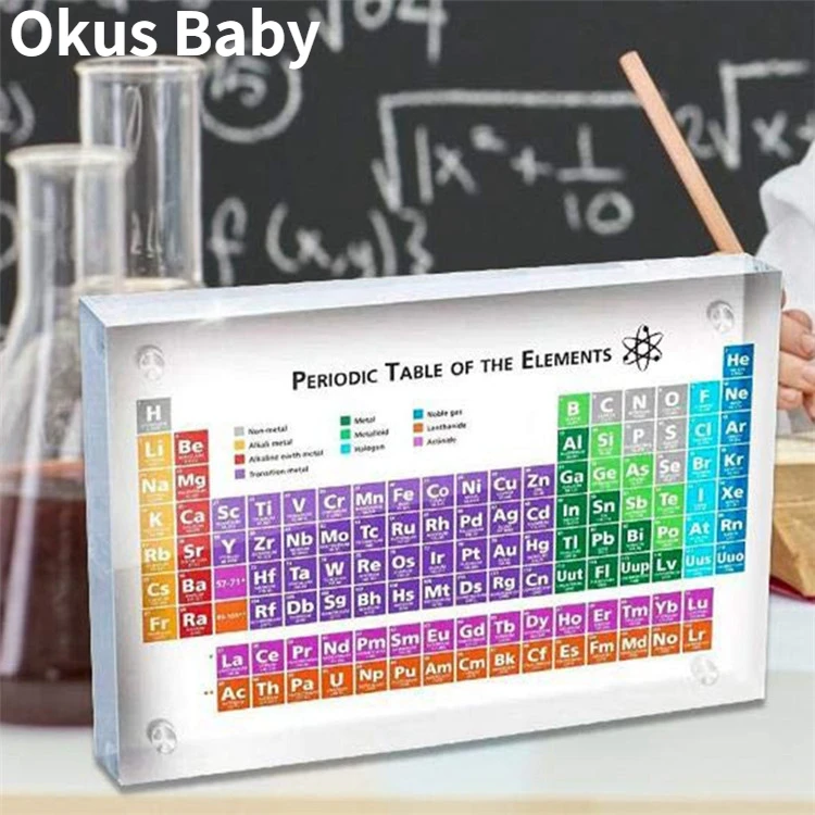 

2021 Brand New Real Chemical Elements Periodic Table Display With Elements Real Elements In Kids Teaching Birthday Gifts