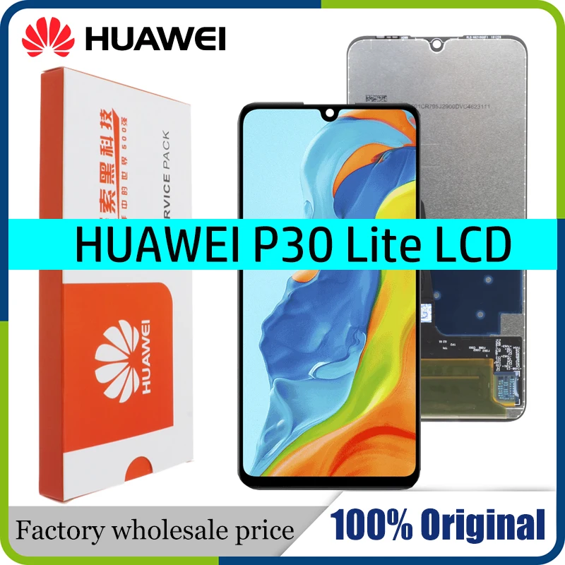 ЖК-дисплей для HUAWEI P30 Lite Nova 4e MAR-LX1 LX2 AL01 6 15 &quot с рамкой оригинальный | Мобильные