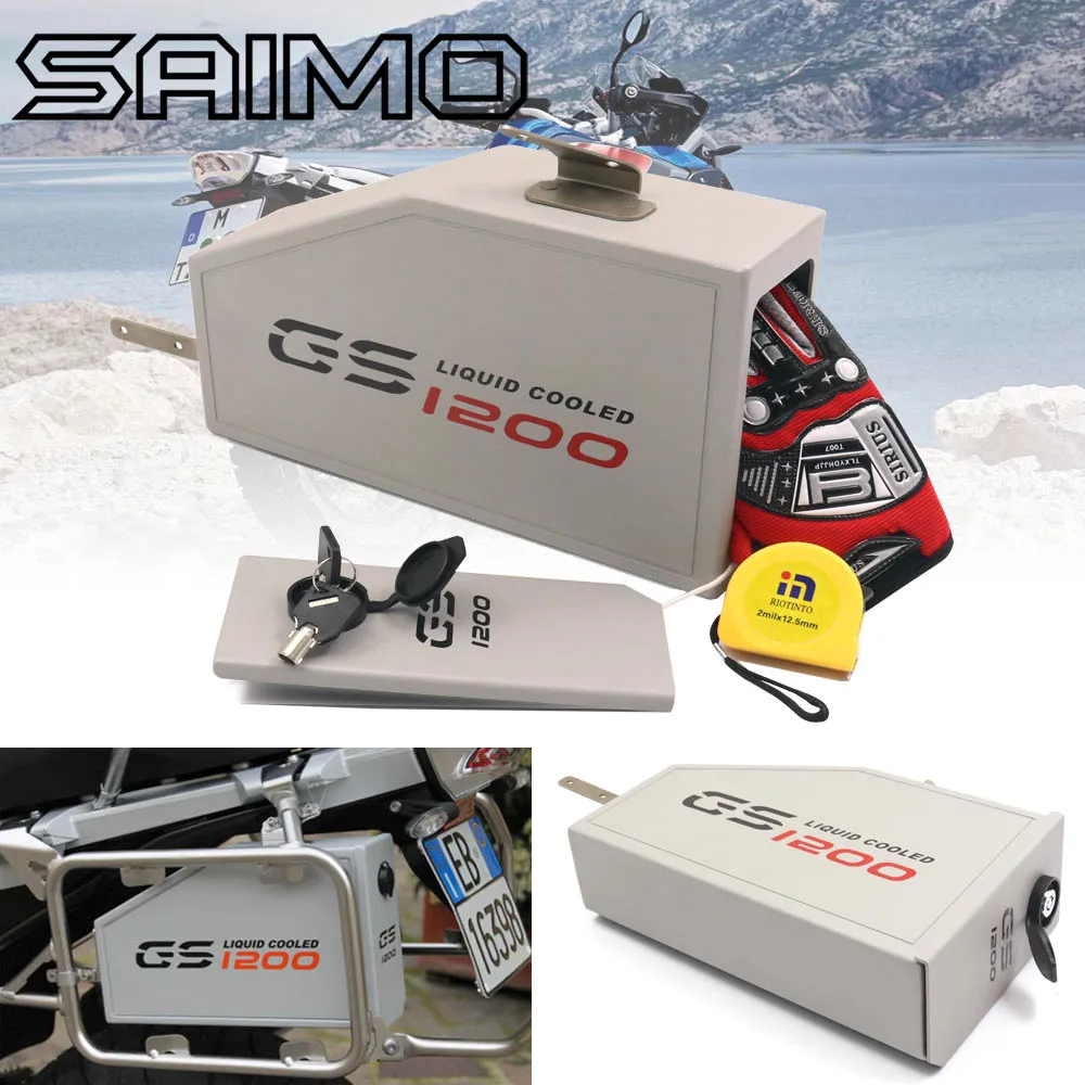 Для BMW R1200GS LC aventura R 1200 GS Caja de Herramientas 2014-2018 decorativa caja aluminio la herramientas | Автомобили и