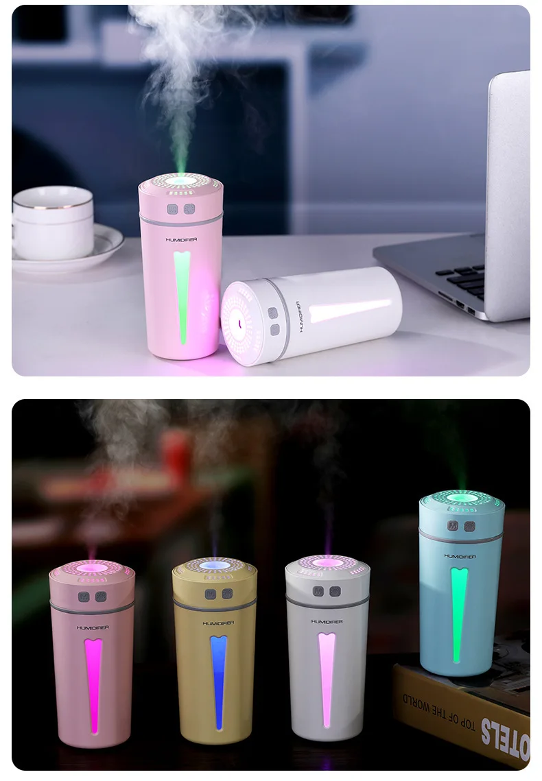 Amazon Горячая продажа Happy Cup Арома диффузор увлажнитель воздуха USB Мини офис Автомобильный увлажнитель воздуха очиститель