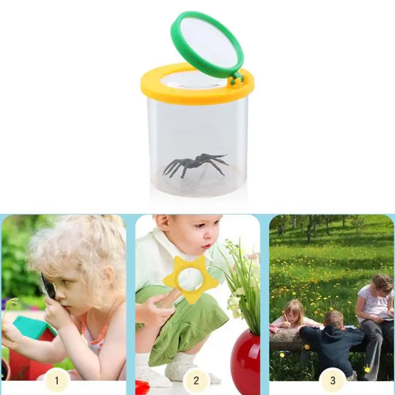 

Bug Insect Watcher Magnifying Glass Small Animal Insect Children Cylindrical Crawler Spider Box Magnifying Glass Magnifier