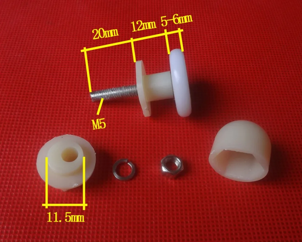 Free shipping 8pcs/lot Shower Door Rollers Runners/Wheels/ Pulleys Daimeter 19mm with Eccentric shaft