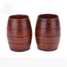 LHX деревянная чашка натуральный классический ручной работы Jujube большой живот пиво кофе молоко сок чай чашка стакан HP1596 f1