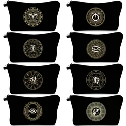 Makeup Pouch Creative Constellation Print Pencil Bags Art Print Creativity Make Up Organizer Vintage Makeup Travel Bag Cute Bag