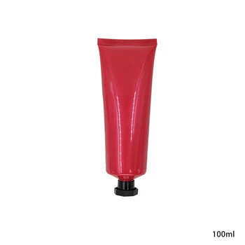 

100ml Red Cosmetic Tube with Octagonal Rotating Cover