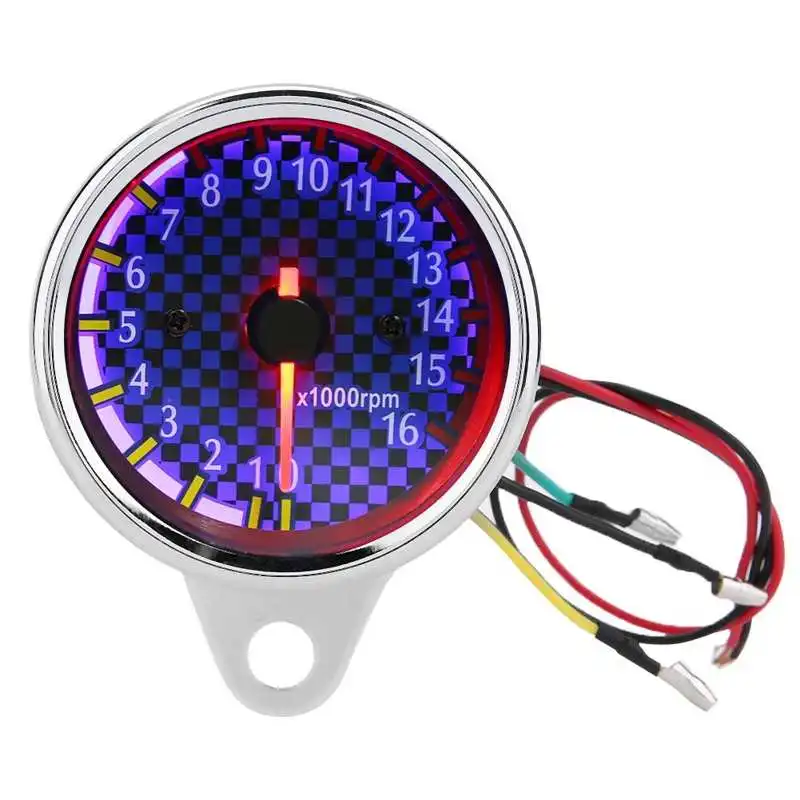 Motorcycle Led Light Tachometer Universal Tachometer Motorcycle Dc 12v Universal Aliexpress