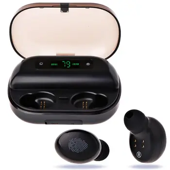 

Touch Control Wireless Bluetooth Headset 5.0 Hifi Earphone with Mic Dual Ear Bluetooth Headset Stereo Phone With Charger Box