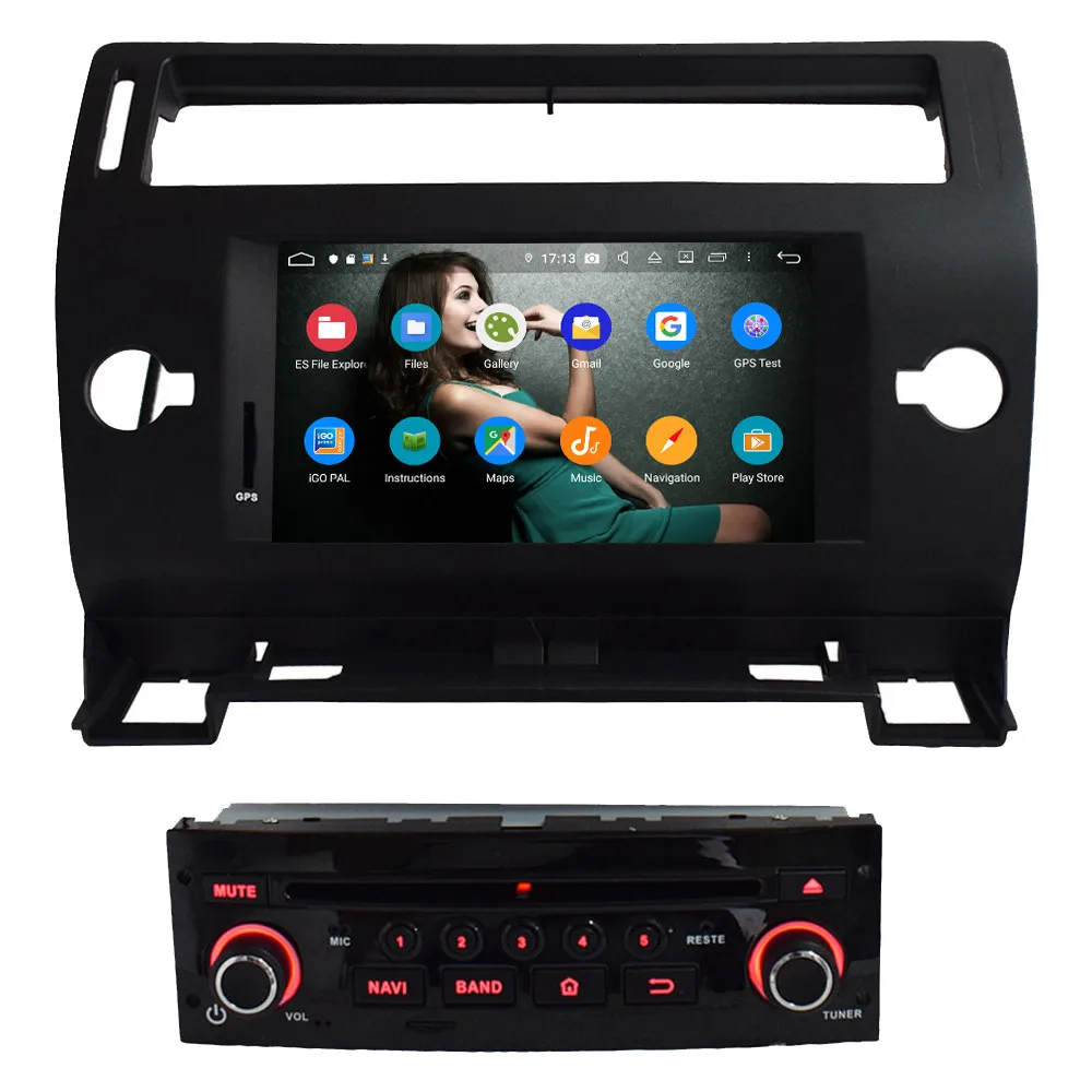 Klyde 4G wifi Android 9 Восьмиядерный 4 Гб ОЗУ 64 Гб ПЗУ BT автомобильный dvd-плеер радио gps ГЛОНАСС навигация для Citroen C4 Quatre Triumph