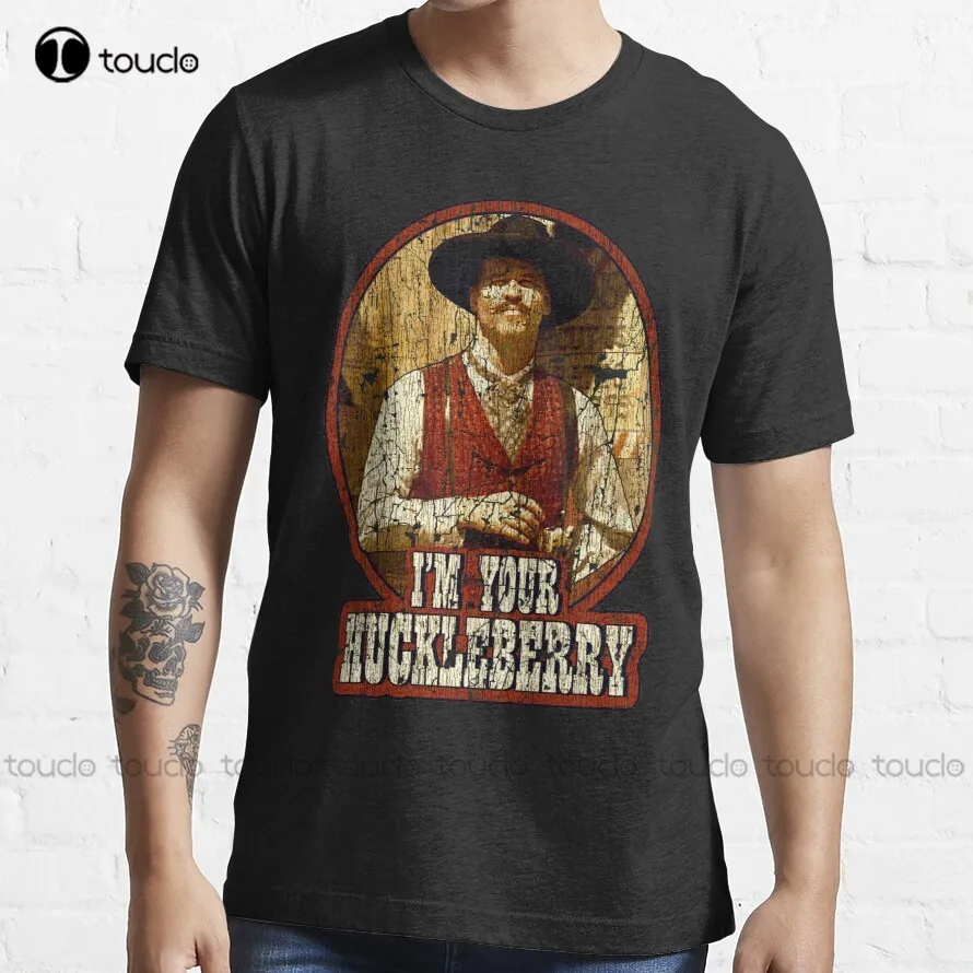 Винтажная футболка в стиле унисекс с надписью I Your Huckleberry | Женская одежда