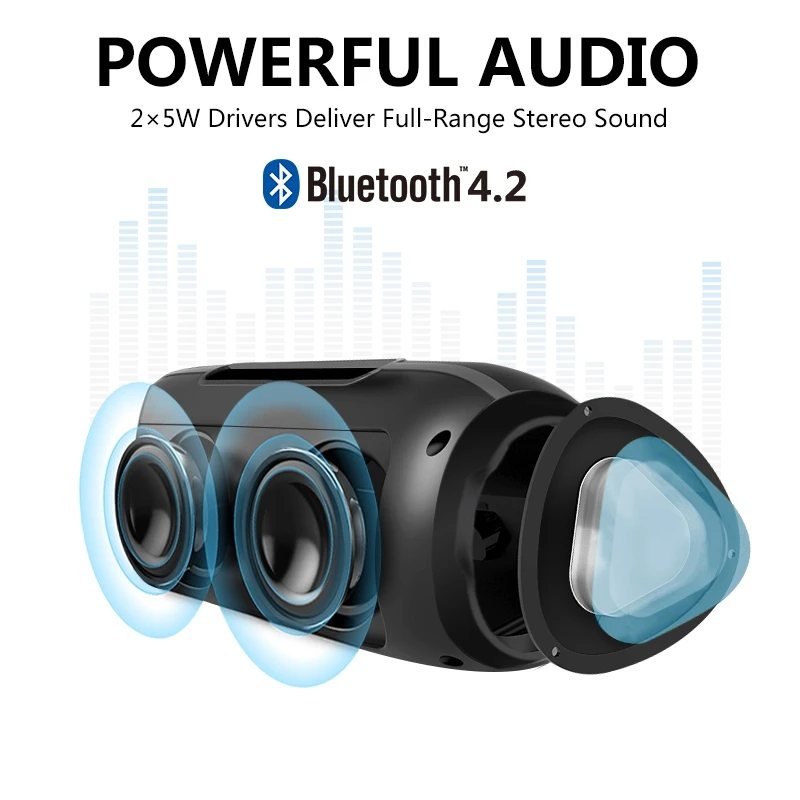 NBY портативный Bluetooth динамик беспроводной стерео громкий звуковая система